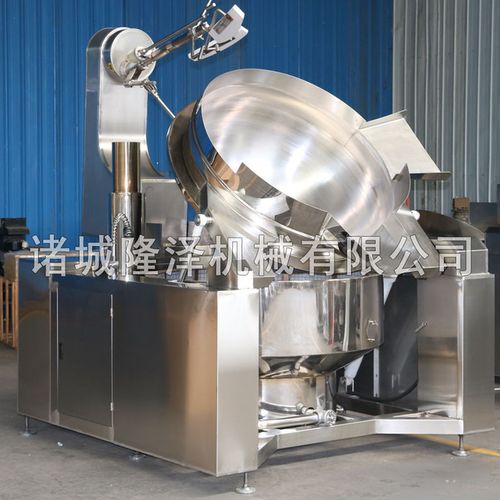 厨房设备 全自动炒菜机 燃气加热炒菜锅炊事设备产品200l自动炒菜机